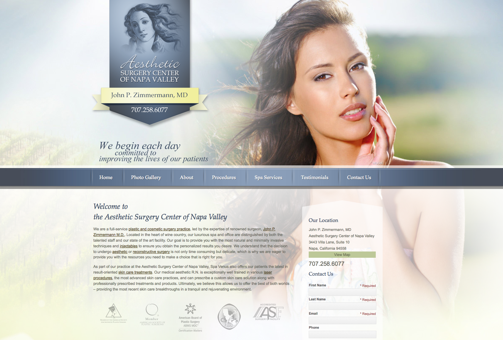 breast augmentation, tummy tuck, medical website design, plastic surgeon