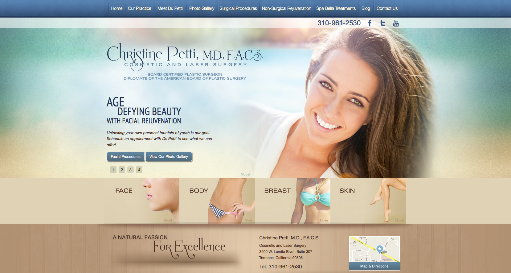 plastic surgeon, Spa Bella, cellulite reduction treatment, plastic surgery website design, Dr. Christine Petti, The Doctors