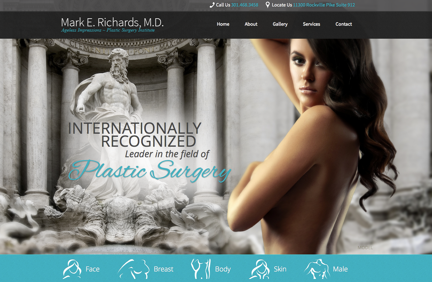 plastic surgeon, facelift, breast augmentation, plastic surgery website design, Dr. Mark Richards