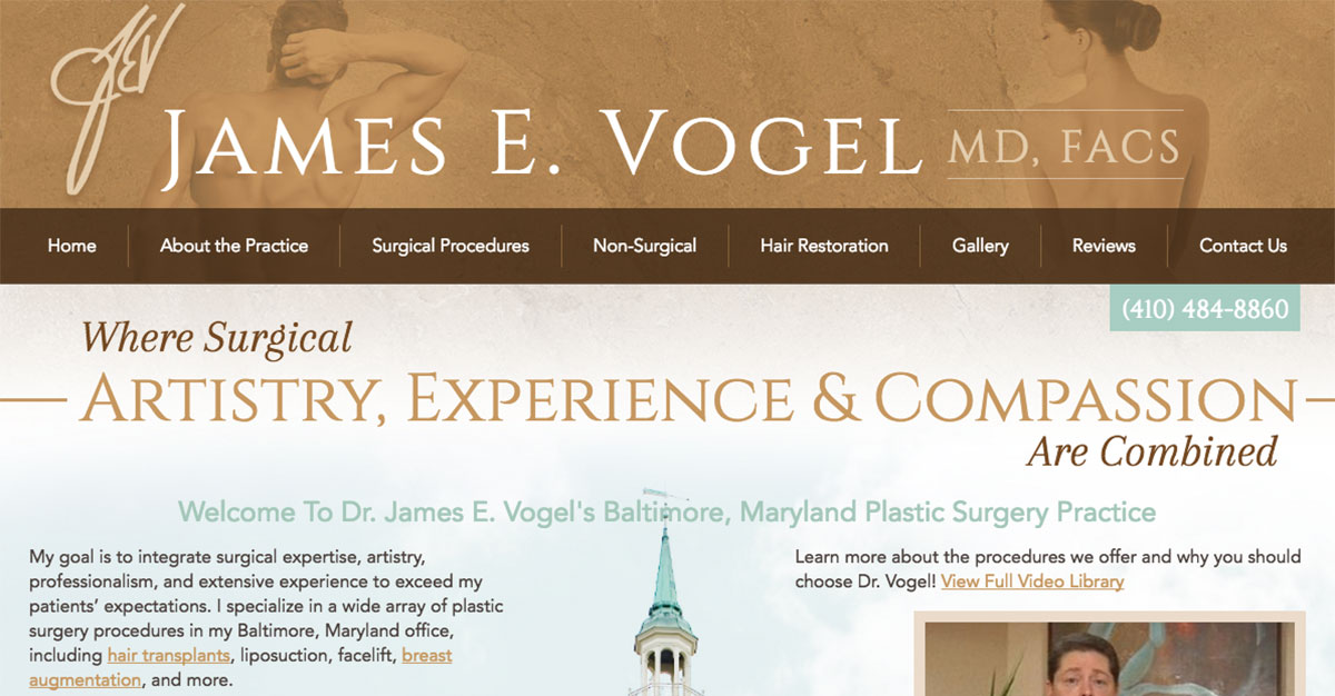 Dr. Vogel launches a state-of-the-art new website