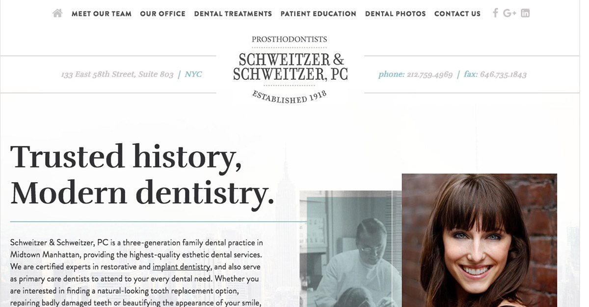 NYC Prosthodontists Launch Modern New Dental Website