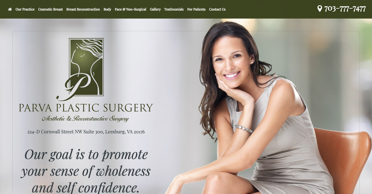 Dr. Parva announces new responsive website design