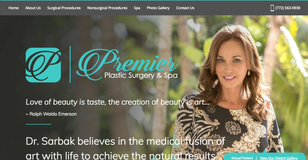 Dr John Sarbak Vero Beach Fl Plastic Surgery Website Design Vero Beach FL - Dr. John M. Sarbak