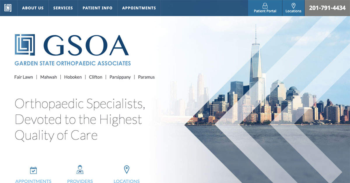 Orthopedic And Spine Surgery Website Design