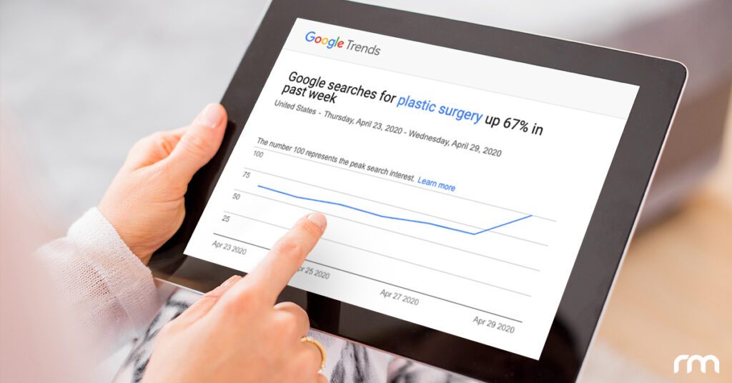Plastic surgery searches on Google have increased 67%