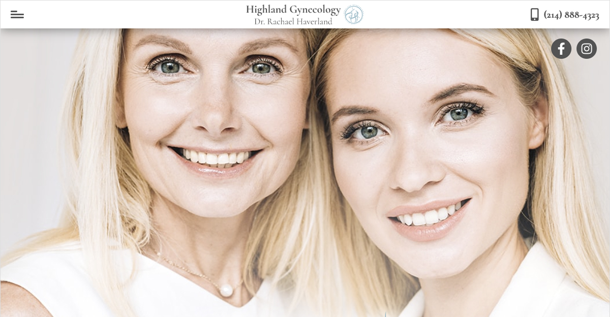 Rosemont Media created a new responsive website for board-certified gynecologist Dr. Rachael Haverland