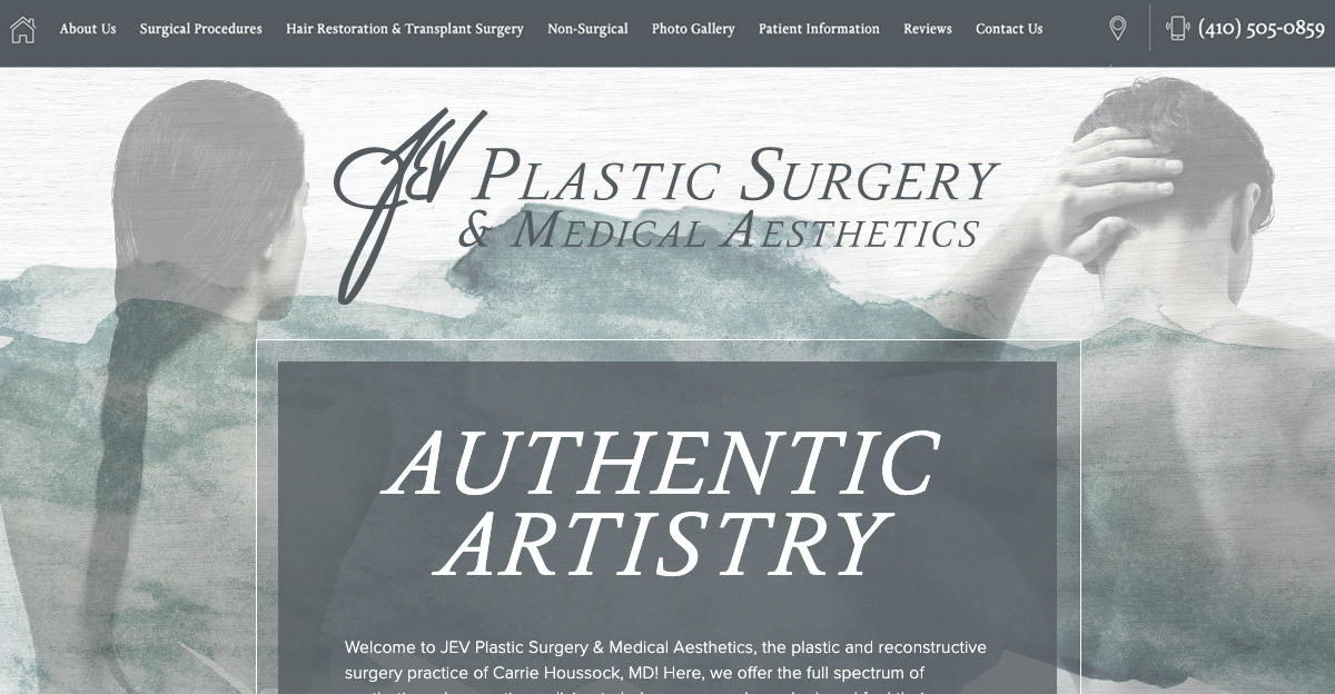 Rosemont Media created a new responsive website for plastic surgeon Dr. Carrie Houssock