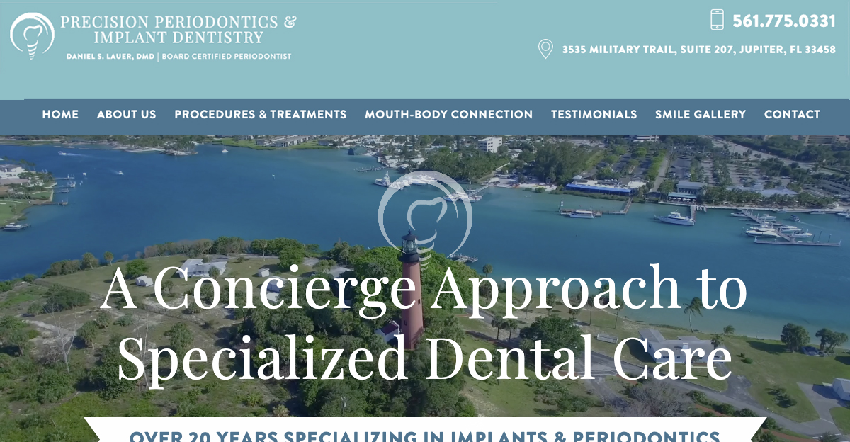 Daniel S. Lauer, DMD worked with Rosemont Media to upgrade the website for his Jupiter periodontic practice. Read about the site’s advanced design features.