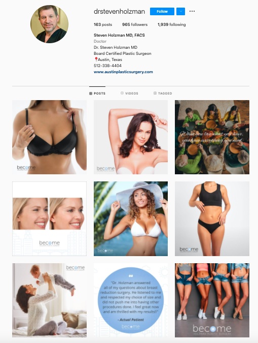 Example of Instagram color theme