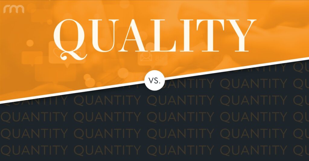 Is quality or quantity more important for content marketing?