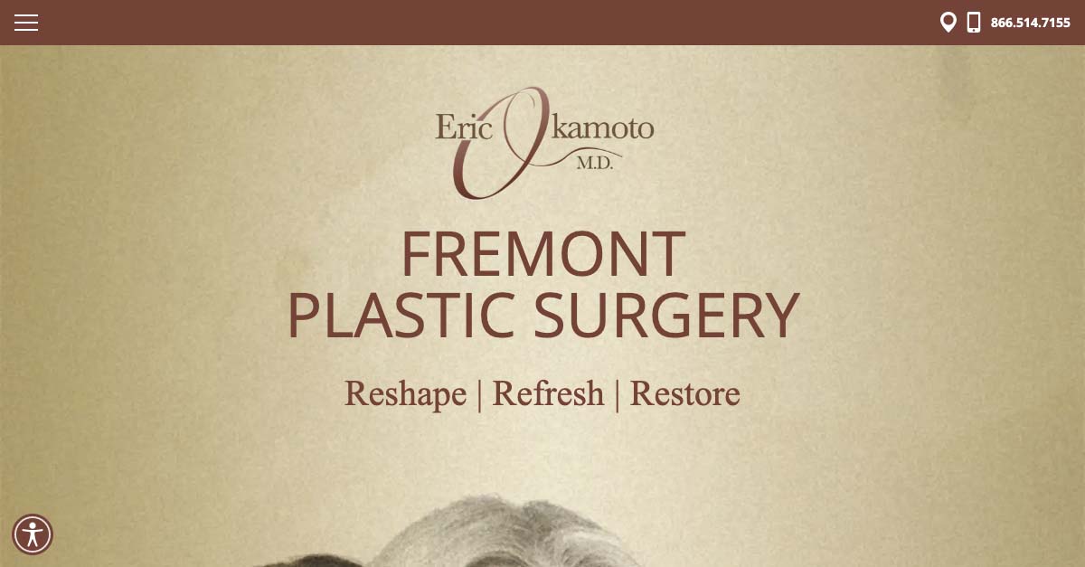 Rosemont Media created a new responsive website for board-certified plastic surgeon Dr. Eric Okamoto