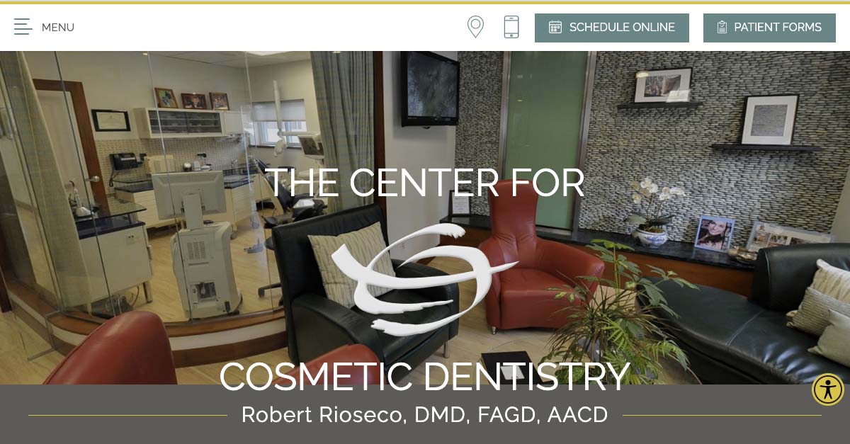 Rosemont Media created a new responsive website for cosmetic dentist Dr. Robert Rioseco