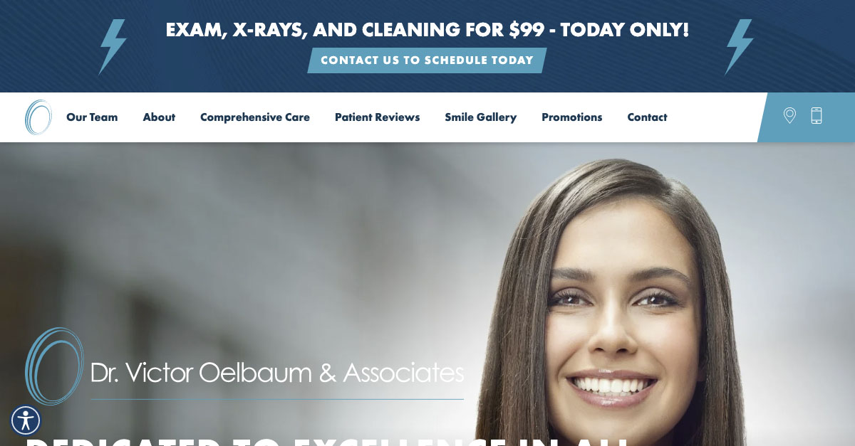Rosemont Media created a new responsive website for cosmetic dentists in Bronx, NY