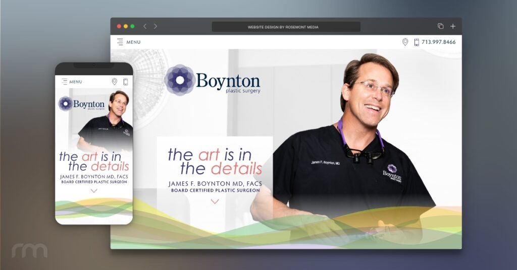 Board-certified Houston plastic surgeon James F. Boynton, MD unveils two new, responsive websites.