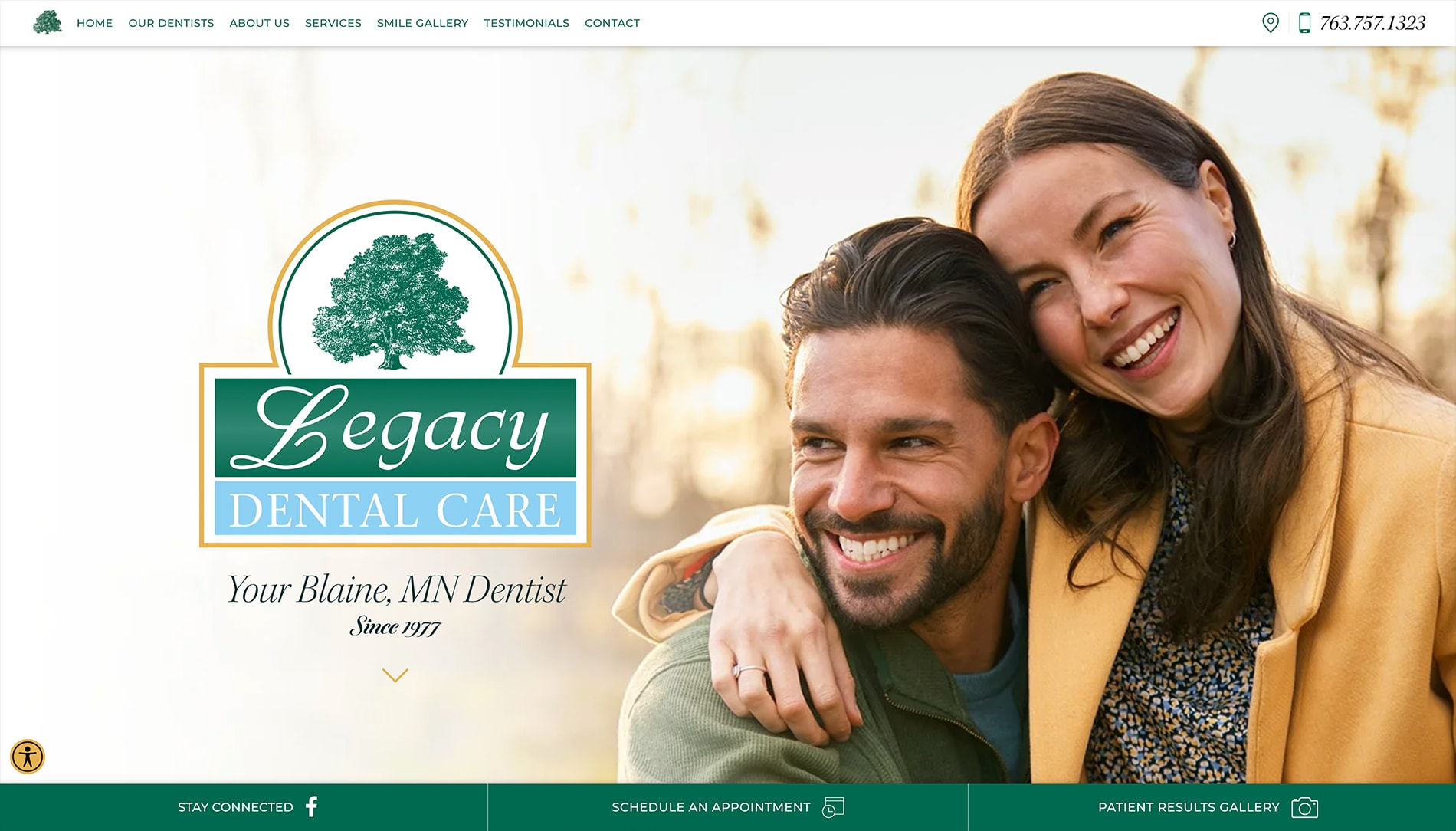 The Blaine Dentists at Legacy Dental Care have launched a new practice website