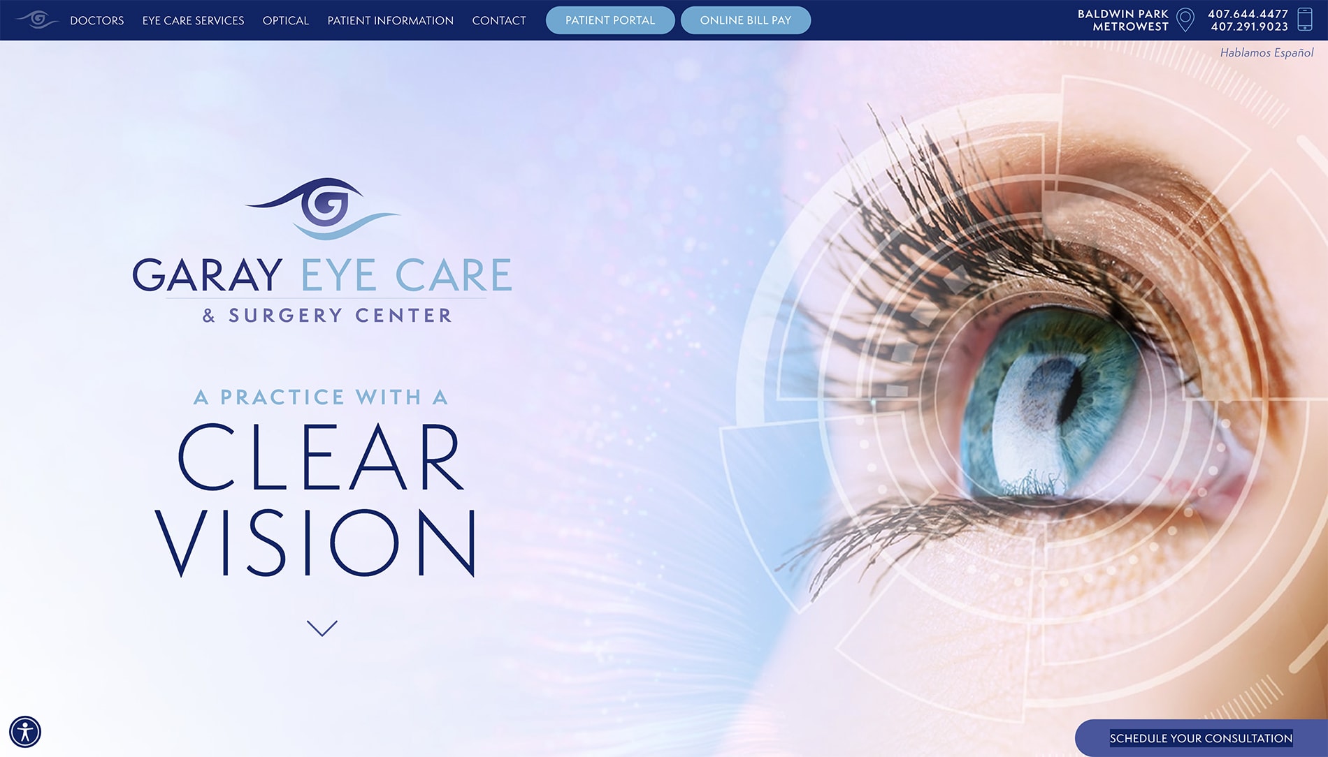 Orlando practice launches new custom eye care website