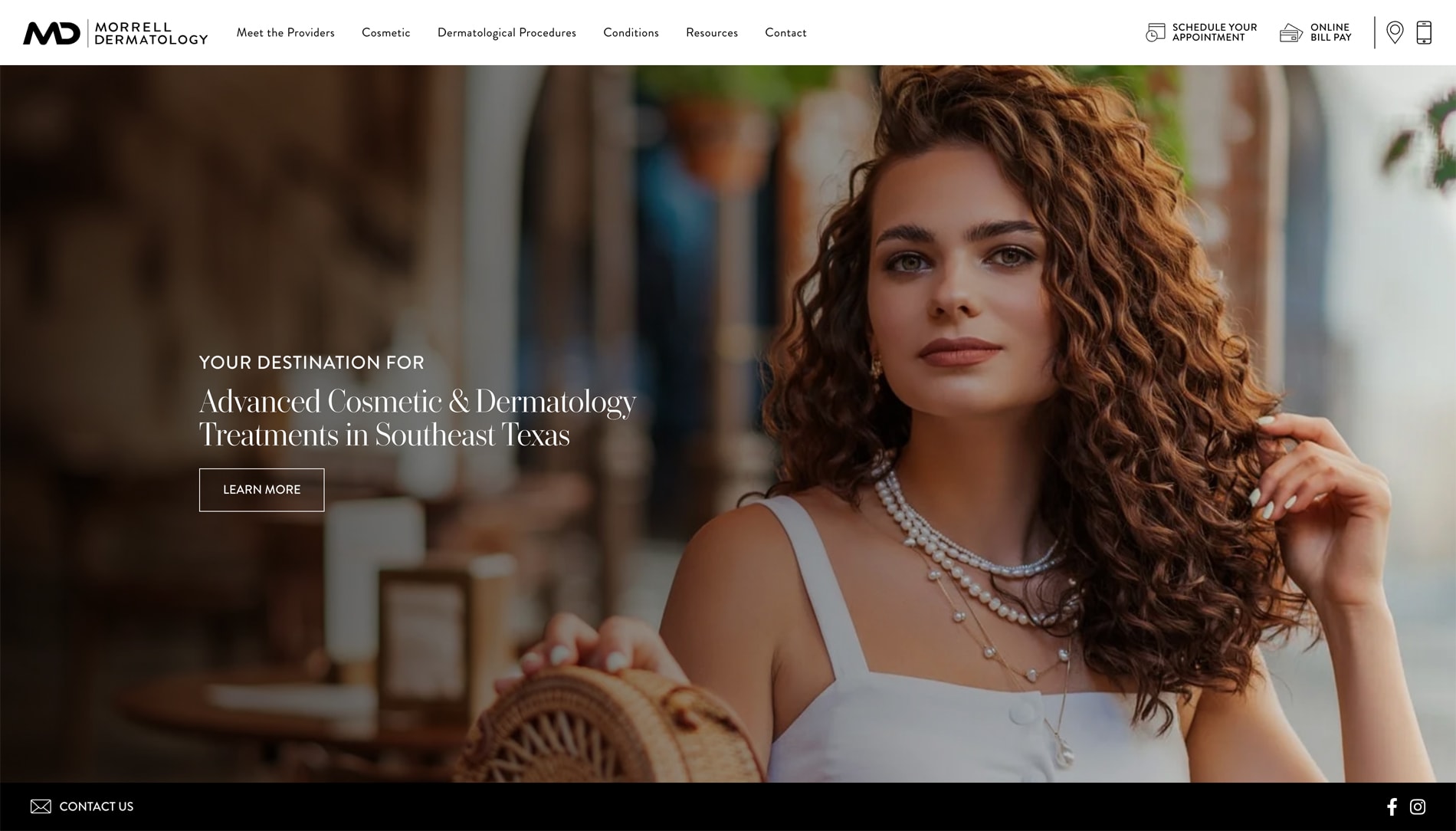 Dr. Peter Morrell launches a redesigned dermatology website for his Beaumont practice with a cosmetic-focused design.